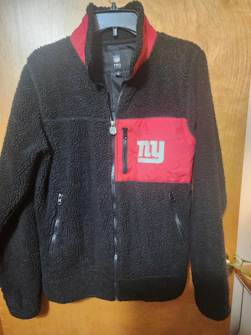 NFL Pro Line New York Giants Sherpa Fleece Jacket Men Small Women Medium